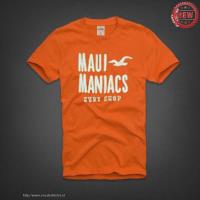 heren hollister korte tees maui maniacs surf shop oranje Kleren Herstellen i9kta484