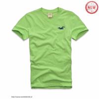 heren hollister korte v-hals tees logo groen Trek Goedkope m4u0j940