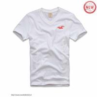 heren hollister korte v-hals tees logo wit rood Outlet Sale 2qpfm549