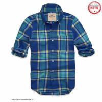 heren hollister plaid lang overhemd blauw geel Outlet Tilburg zsfx4932