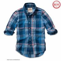 heren hollister plaid lang overhemd blauw rood wit Nijmegen Shop eptf2331