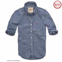 heren hollister plaid lang overhemd fine rooster koningsblauw wit Store Online uj2ze284