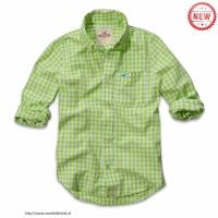 heren hollister plaid lang overhemd groen wit Almere Stad Shop kqmqb121