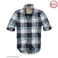 heren hollister plaid lang overhemd wit grijs zwart Store Groningen h2nzy682