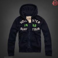 heren hollister pullover full-zipper 1922 surf tour donkere marineblauw Overhemd Patroon 4t7sy743