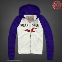 heren hollister pullover full-zipper letter logo wit blauw Winkel Rotterdam k06ae167