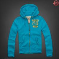 heren hollister pullover full-zipper surf blauw geel Hoge Quaity snnqy348