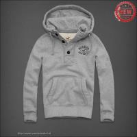 heren hollister pullover half-knop surfboards lichtgrijs Overhemdfabriek 3zgjm169