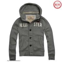 heren hollister pullover knop grijs Store Den Haag vco9b112