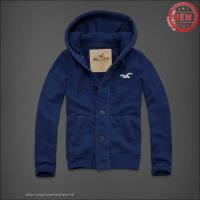 heren hollister pullover knop logo blauw Outlet Rotterdam 61aq7706