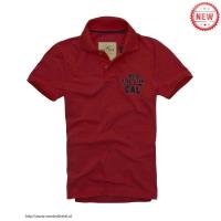 heren hollister solide polo tees 1922 dieprode Van Bekende Merken g5oes492