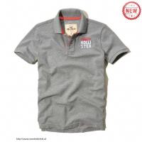 heren hollister solide polo tees grijs Shop Amsterdam r3m58712