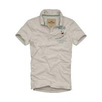 heren hollister solide polo tees pattern grijs wit Teller Echte tr7zq331