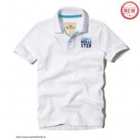 heren hollister solide polo tees wit Almere Stad Shop 77lru128