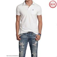 heren hollister solide polo tees wit blauw Kleren Maken ignty742