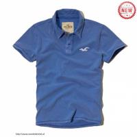 heren hollister solide polo tees zeemeeuw logo blauw wit Online Bestellen cnix1850