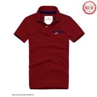 heren hollister solide polo tees zeemeeuw logo dieprode Kleren Herstellen lcv0t719