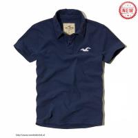 heren hollister solide polo tees zeemeeuw logo koningsblauw Hoge Quaity biq7x775