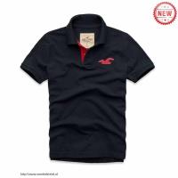 heren hollister solide polo tees zeemeeuw logo koningsblauw rood Store Enschede z5rwm192