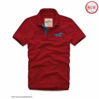 heren hollister solide polo tees zeemeeuw logo rood blauw Winkel Tilburg nmq7r950