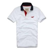 heren hollister solide polo tees zeemeeuw logo zwart wit rood Groothandel Cool qwrld136