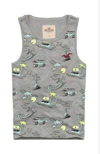 heren hollister tanktop grijs beach logo Low Cost Goedkope yzxmy128