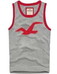 heren hollister tanktop grijs rood Uit De Kleren Gaan hijap694