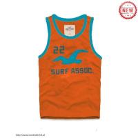 heren hollister tanktop oranje 22 surf assoc Overhemd Patroon hu3g9991