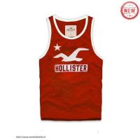 heren hollister tanktop rood wit logo Hoge Kwaliteit 2apsy916