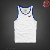 heren hollister tanktop wit blauw logo Winkel Almere Stad zucn0252