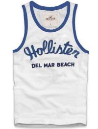 heren hollister tanktop wit del mar beach Nieuwe Promotie s2bj1460