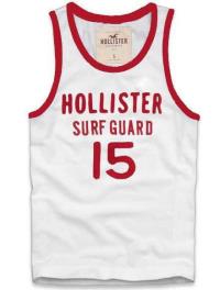 heren hollister tanktop wit surf guard 15 Mode Vintage o55v8531