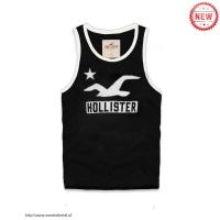 heren hollister tanktop zwart wit logo Store Almere k2jba650