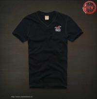 heren hollister v-hals korte tees logo 1922 donkerblauw rood wit Haarlem Shop p9o4y548