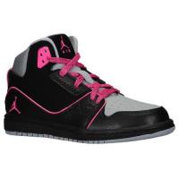 jordan 1 flight 2 jordan voor kleine meisjes basketbal schoenen zwart hyper roze wolf grijs Online Schoenen jwzuf729