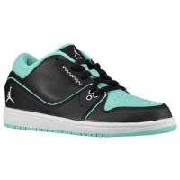 jordan 1 flight 2 low jordan voor kleine meisjes basketbal schoenen zwart wit bleached turq Hete Verkoop ddonw561