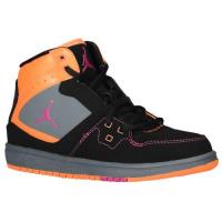 jordan 1 flight mid jordan voor kleine meisjes basketbal schoenen zwart helder citrus fusion roze Store Almere citfl404