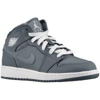 jordan aj 1 mid jordan voor grote jongen basketbal schoenen cool grijs wit cool grijs Nursing Schoenen engtz693