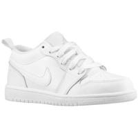 jordan aj1 low jordan voor kleine jongens basketbal schoenen wit metallic silver Trek Goedkope jttf2898