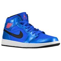 jordan aj1 mid jordan voor heren basketbal schoenen sport blauw infrarood 23 zwart wit Sale Online 5alqx840