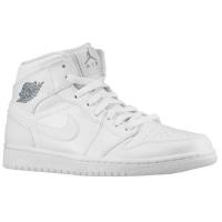 jordan aj1 mid jordan voor heren basketbal schoenen wit cool grijs wit Original Goedkope aamrt231