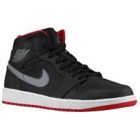 jordan aj1 mid jordan voor heren basketbal schoenen zwart cool grijs gym rood Kopen Nederland k8jrk338