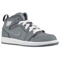 jordan aj1 mid jordan voor kleine jongens basketbal schoenen cool grijs wit cool grijs Schoenen Kopen 2rr8i775