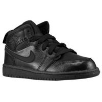 jordan aj1 mid jordan voor kleine jongens basketbal schoenen zwart zwart zwart On Sale Wholesale pdqou281