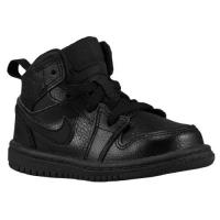 jordan aj1 mid jordan voor mini jongens basketbal schoenen zwart zwart zwart Nieuwste Modellen vo2bk249