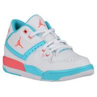 jordan flight 23 jordan voor kleine meisjes basketbal schoenen wit hot lava tide pool blauw On Sale Price a2gn1142