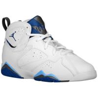 jordan retro 7 jordan voor kleine jongens basketbal schoenen wit french blauw university blauw flint Goedkope Bestellen z6ro5730