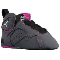 jordan retro 7 jordan voor zuigeling meisjes basketbal schoenen donker grijs wit zwart fuchsia flash Benelux Nederland zmda2384