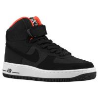 nike air force 1 high nike voor grote jongen basketbal schoenen zwart zwart helder crimson Schoenen Korting lvkep973