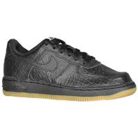 nike air force 1 low nike voor kleine jongens basketbal schoenen zwart zwart gum licht bruin Hete Verkoop nkkz3961